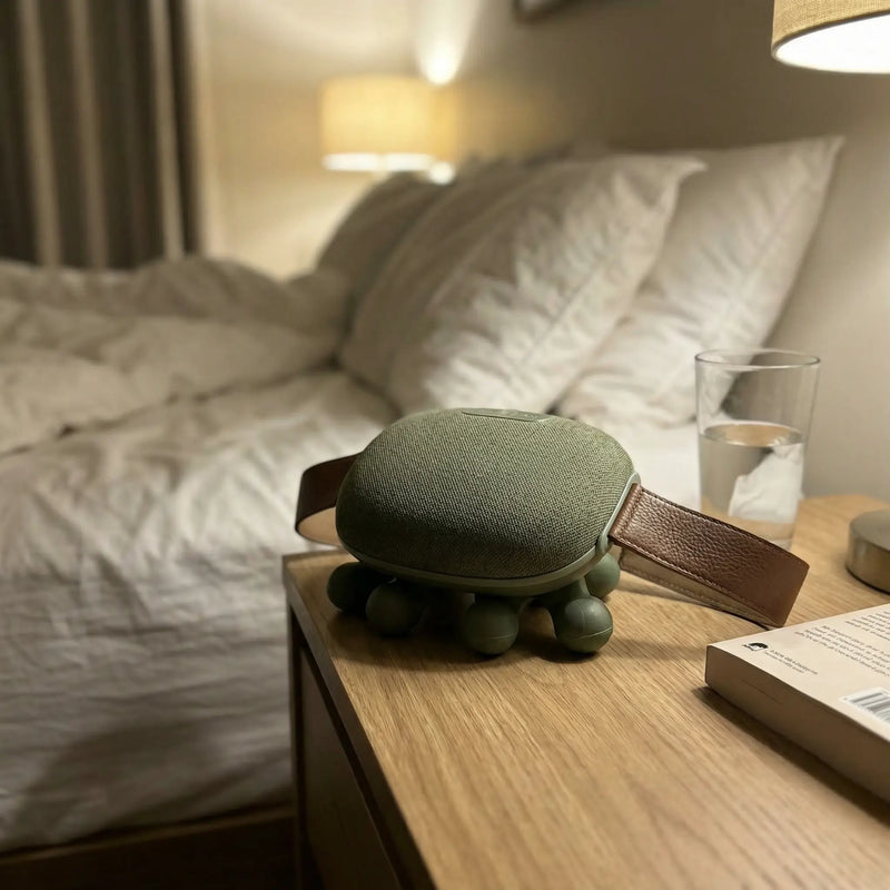 Neck.Buddy massager bedroom lifestyle
